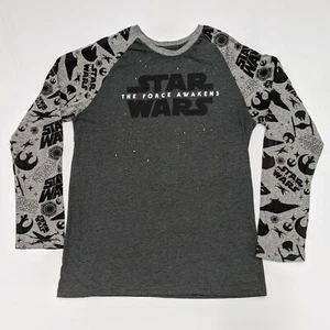 Star Wars Episode VII The Force Awakens Graphic Tee Long Sleeve Men's XL X-Wing - Picture 1 of 7