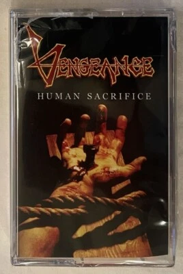 Vengeance - Human Sacrifice (Ltd Ed RED Cassette + Card - 50 Made) New-Sealed - Image 1 of 4