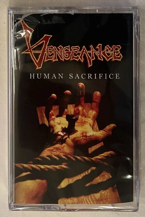 Vengeance - Human Sacrifice (Ltd Ed RED Cassette + Card - 50 Made) New-Sealed - Image 1 of 4