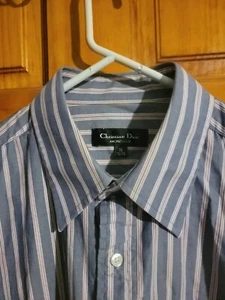 Vintage 16 32/33 MONSIER Chritian Dior Man Shirt - Picture 1 of 4