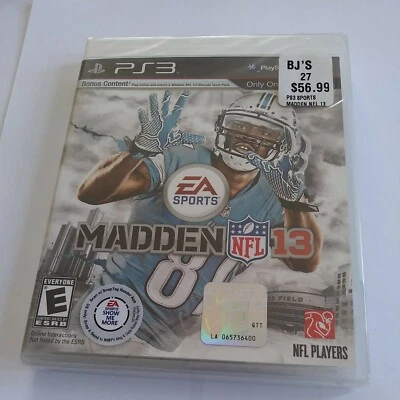Madden NFL 13 Sony PlayStation 3, PS3 2013 - Brand New - Sealed - Rated E - Image 1 of 2