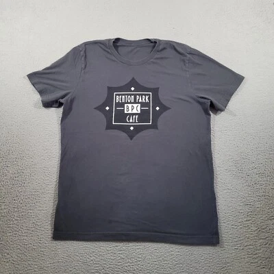 Camisa Benton Park Café Mujer Gris Mediana Cuello Redondo Manga Corta Gráfico Camiseta Foto 1 de 4