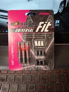 Rage Nockturnal Fit Universal Lighted Nocks, 3 pack, Pink - Picture 1 of 1