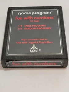 Fun With Numbers (Atari 2600, 1977) CX2661 Text Label | 2600+ 7800 - Bild 1 von 1