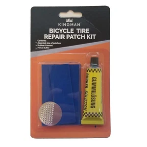 Patch 6-teiliges Kit Gummi Zement ATV flacher REIFEN Punktion Reparatur Fahrrad Innenrohr - Bild 1 von 2