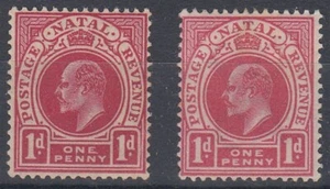 NATAL KEVII 1d. RED (x2) MINT (ID:877/D36101) - Picture 1 of 1