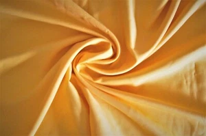 2 Yards Gold Silky Thin Poly Blend Fabric 72" X 45" - Picture 1 of 2