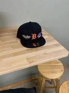 Detroit Tigers New Era Herrenmütze schwarz 1984 World Series Champions tailliert 7 1/2 - Bild 1 von 6