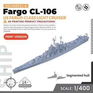 SSMODEL SSC400551-A 1/400 Military Model Kit US Fargo Fargo-class Light Cruiser - Picture 1 of 4