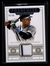 2014 Panini National Treasures Franchise Materials 8 Derek Jeter Jersey 79/99