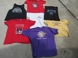 Lot / 7 ECLECTIC SHIRTS - Never Worn -Sturgis, Doors, Cheapo Records - Picture 1 of 9