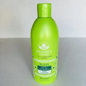 New Nature’s Gate Tea Tree + Sea Buckthorn Vegan Calming Conditioner 18 fl Oz - Picture 1 of 6