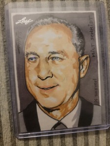 milt schmidt 2013 Leaf Best Of Hockey 1 Of 1 Sketch Card By Jay Pangan