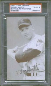 1947-66 Exhibits #146 Mickey Mantle Batting No Pinstripes PSA 4 Yankees (8177) - Picture 1 of 2