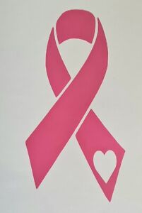 breast cancer awareness pink vinyl girls car,window,bonnet,laptop,sticker,decal