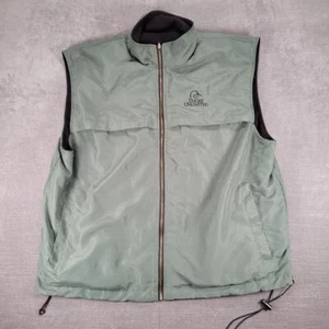 Ducks Unlimited Fleece Lined Hunting Vest Full Zip Outdoor Sportswear Green XL - Picture 1 of 10
