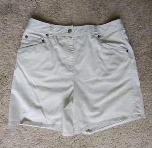 Gonna Talbots taglia 12 marrone kaki elasticizzata donna pantaloncini con cerniera - Foto 1 di 4