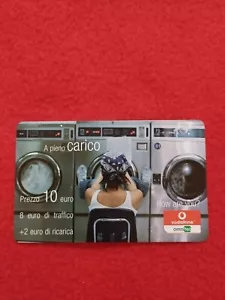 Scheda Telefonica di RICARICA VODAFONE/OMNITEL “A pieno CARICO”, 2008 e 2010 - Foto 1 di 2