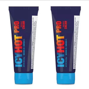 ICY HOT PRO TWIN PACK! Muscle & Joint Pain Relief Cream W/Menthol & Camphor-NEW! - Picture 1 of 8
