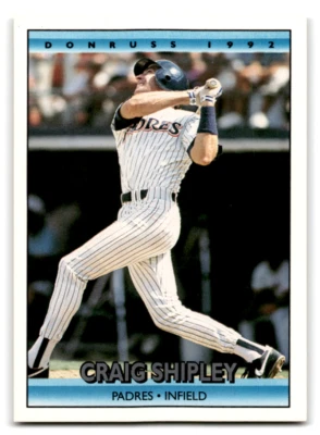 1992 Donruss #667 Craig Shipley NM Near Mint Padres ID:67171 - Image 1 of 2