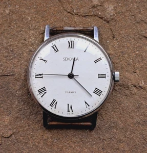 Vintage Sekonda Ultra Thin Watch Case Watch Made in USSR Watch Soviet Russia - Picture 1 of 8