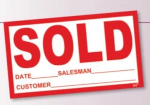 Sold Stickers (100 Per Pack) - Great For Vehicles And More! - Bild 1 von 1