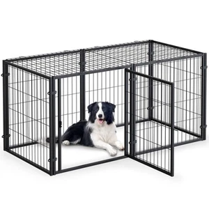Large Dog Crate Puppy Dog Playpen Kennel Pet Cage Yard Indoor Outdoor XL XXL - Picture 1 of 20