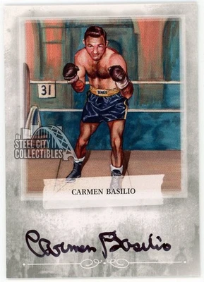 Carmen Basilio 2010 Ringside Round 2 Boxing Autograph Card #A-CB2 - Image 1 of 2