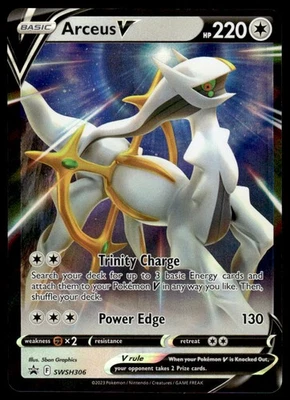 Pokemon TCG SWSH: Sword & Shield Promo Cards #SWSH306 Arceus V NM - Image 1 of 2