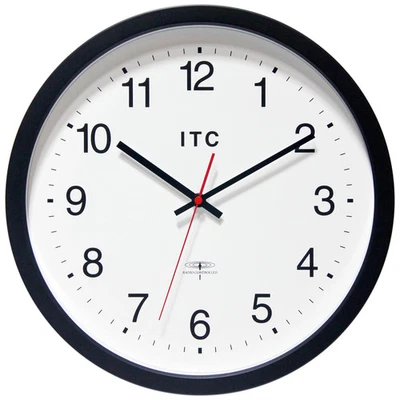 Time Keeper 14 inch Radio-Controlled Black Wall Clock - 14 Black 14 in H x 14 in - Image 1 of 4