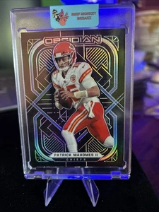 2021 Panini Obsidian - Patrick Mahomes II #48 Electric Etch Purple /100 - Bild 1 von 2