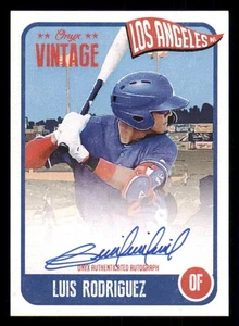 2021 Onyx Vintage AUTO Blue #VALR Luis Rodriguez *#/325 - Picture 1 of 2