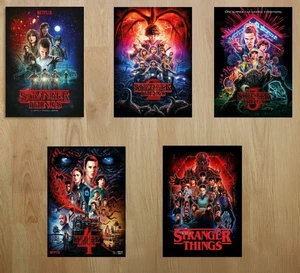Stranger Things Staffel 1 bis 5 Werbeposter A3 Brandneu  - Bild 1 von 1