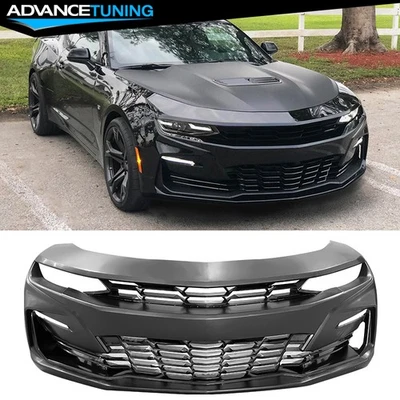 For 19-24 Chevrolet Camaro 19 SS Style Unpainted Front Bumper Cover Conversion Foto 1 de 4