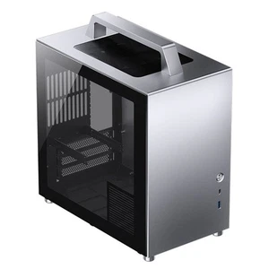 Jonsbo T8 PLUS Mini-ITX Gehäuse, Tempered Glass - silber - Bild 1 von 10