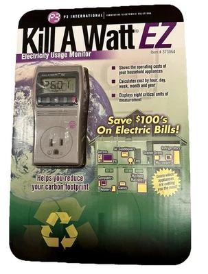 Kill A Watt EZ P3 P4460 Electricity Usage Power Monitor NEW - Image 1 of 4