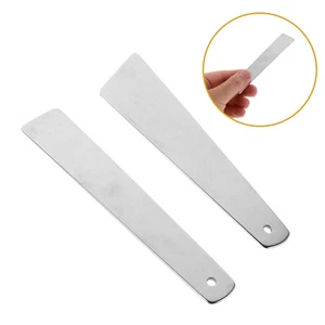 2 Pezzi Raschietto Lucidato a Specchio Acciaio Inox Raschietto Bastoncini Colla - Foto 1 di 12