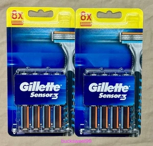 Gillette Sensor 3 cartucce ricarica lama rasoio - numero 16 TOTALE - Foto 1 di 2