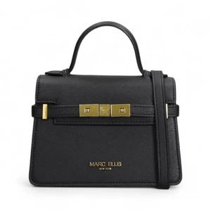 Borsa donna marc ellis around m 26 black / light gold - Foto 1 di 10