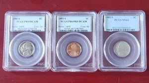 PCGS GRADED COIN LOT 0F 3 COINS - Bild 1 von 7