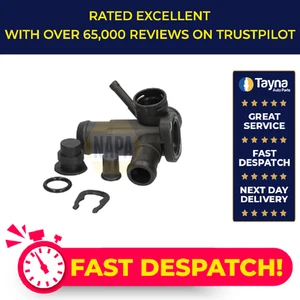 Coolant Flange / Pipe fits VW TRANSPORTER Mk2 1.6 67 to 79 Water NAPA 068121132 - Picture 1 of 7