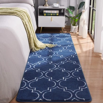 Alfombra Corredor Moderna Geométrica Shag para Dormitorio, 2x6 Pies Espuma con Memoria Interior Hal... Foto 1 de 4