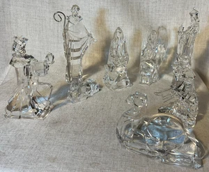 ACRYLIC CHRISTMAS NATIVITY~Jesus*Mary*Joseph*Angel*3 Kings~8pc~ - Picture 1 of 22