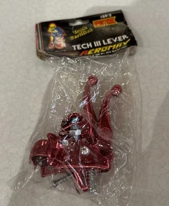 NOS VINTAGE OLD SCHOOL LEE CHI TECH 3 AEROMAX BMX 169-2 LEVE FRENO ROSSO - Foto 1 di 7