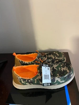 ZAPATOS INFORMALES NUEVOS SIN CORDONES PARA NIÑOS TALLA 4 M EDDIE BAUER LIAM CAMUFLAJE Foto 1 de 4