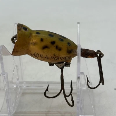 Señuelo de pesca Topwater Fred Arbogast Hula Popper rana vientre amarillo 1 1/2" Foto 1 de 4