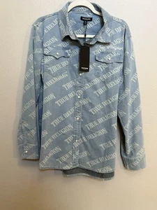 True Religion GEORGIA AOP LS JEANSHEMD GRÖSSE: XL Einzelhandel 159,00 KOSTENLOSER VERSAND!! NEU - Bild 1 von 8
