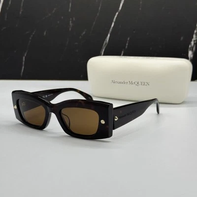NUEVAS GAFAS DE SOL UNISEX AM0426S 002 ALEXANDER MCQUEEN HAVANA CUADRADAS Foto 1 de 4