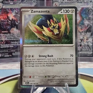 Zamazenta 146/182 Holo Raro Destino Rivales Pokemon Juego de Cartas Coleccionables Casi Nuevo/Muy Nuevo - Imagen 1 de 2