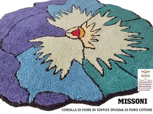 TAPPETO MISSONI 100% COTONE  DIAMETRO CM. 80 DOUBLE FACE - Picture 1 of 8